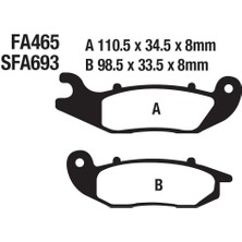 Honda Pcx 125 Ön Fren Disk Balatası ASK(2021-....) SFA693 FA465
