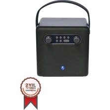 BTS-1688 Yeşil Mikrofonlu Karaoke Bluetooth Hoparlör