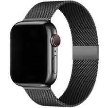 Apple Watch 10/9/8/7/6/5/4/3/se/ultra Serisi Için 49 46 45 44 42MM Paslanmaz Metal Hasır Örgü Kordon