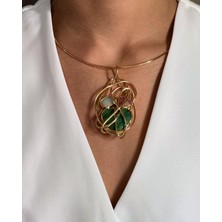 Doğal Taşlı Tel Choker