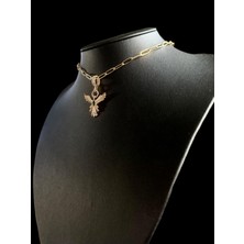 Nesly Accessories Ataç Zincirli Zümrüdüanka Kolye