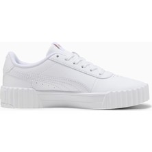 Puma Carina 3.0 Kadın Spor Ayakkabı Beyaz Renk Nefes Alabilir Yapı ile Günlük Kullanıma Uygun
