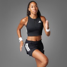 adidas Adizero Running Gel Pocket Crop Kadın Siyah Koşu Atlet.-