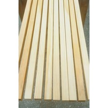 Renkli Ahşap Çıta 8mm x 2cm x 50CM (18 Adet) Çok Renkli Doğal Ahşap Ürün