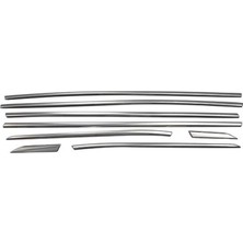 Peugeot 3008 Krom Cam Çıtası 8 Parça Paslanmaz Çelik 2016 ve Sonrası