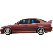 Bmw E36 Cam Çıtası 1991 - 1998 Krom 4 Parça Paslanmaz Çelik