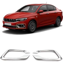 Fiat Egea Sedan Krom Sis Farı Çerçevesi 2020 ve Sonrası Paslanmaz Çelik
