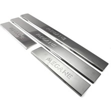 Megane 2 Kapı Eşiği 2004 - 2010 Paslanmaz Çelik 4 Parça