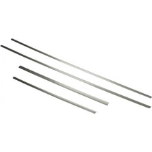 Peugeot  407 Cam Çıtası 2004 > 2010 Krom 4 Parça Paslanmaz Çelik