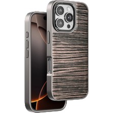 CPT16 iPhone 16 Pro Wave Kapak - Kahverengi