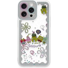 CPT16 iPhone 14 Pro Max Kılıf Sweet Desenli Silikon Kapak - Açık Mavi