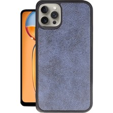 CPT16 iPhone 15 Pro Kılıf Aras Deri Kapak - Lacivert