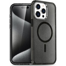 CPT16 iPhone 14 Pro Kılıf Glow Magsafe Kapak - Siyah