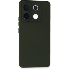 CPT16 Xiaomi Redmi Note 13 Pro 5g Kılıf Nano Içi Kadife Silikon - Koyu Yeşil