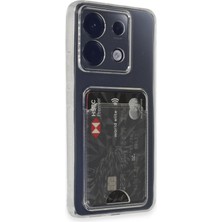 CPT16 Xiaomi Poco X6 Kılıf Kart Şeffaf Silikon - Şeffaf
