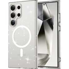 CPT16 Samsung Galaxy S23 Ultra Kılıf Glow Magsafe Kapak - Şeffaf