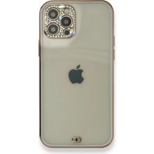 Newface Iphone 12 Pro Kılıf Liva Taşlı Silikon - Mor Svlrs