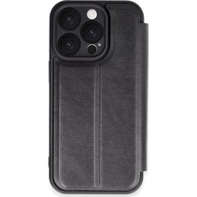 CPT16 iPhone 16 Pro Kılıf Flip Cover - Siyah