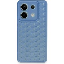 CPT16 Xiaomi Redmi Note 13 Pro 5g Kılıf Petek Silikon Kapak - Mavi