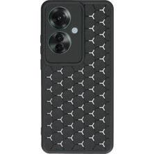 CPT16 Oppo Reno 11F Kılıf Petek Silikon Kapak - Siyah