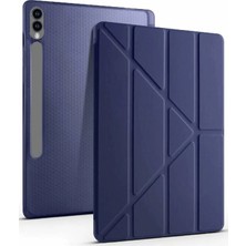 CPT16 Samsung Galaxy X610 Tab S9 Fe Plus 12.4 Kılıf Kalemlikli Mars Tablet Kılıfı - Lacivert