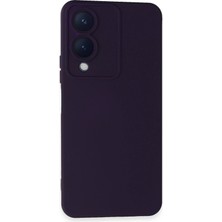 CPT16 Vivo Y17S Kılıf Nano Içi Kadife Silikon - Mor