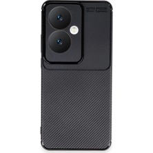 CPT16 Oppo Reno 11F Kılıf Auto Focus Karbon Kapak - Siyah