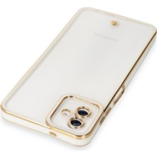 Newface Samsung Galaxy A04 Kılıf Liva Lens Silikon - Beyaz Svlrs