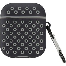 CPT16 Airpods 2 (2.nesil) Spor Delikli Kılıf - Siyah-Gri
