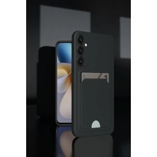 CPT16 Samsung Galaxy A36 Kılıf Kelvin Kartvizitli Silikon - Koyu Yeşil