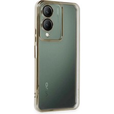 CPT16 Vivo Y17S Kılıf Lensli Silikon - Gold