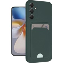 CPT16 Samsung Galaxy S24 Plus Kelvin Kartvizitli Silikon - Koyu Yeşil