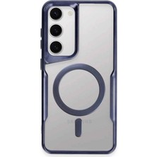 CPT16 Samsung Galaxy S23 Kılıf Boyi Magsafe Silikon Kapak - Lacivert