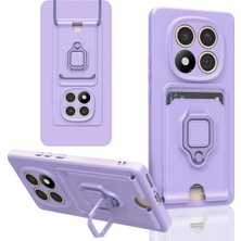CPT16 Xiaomi Redmi Note 14 Pro Plus Kılıf Zuma Kartvizitli Yüzüklü Silikon - Lila