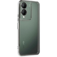 CPT16 Vivo Y17S Kılıf Lensli Silikon - Gümüş