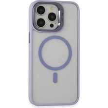 CPT16 iPhone 15 Pro Kılıf Roblox Lens Magsafe Standlı Kapak - Lila