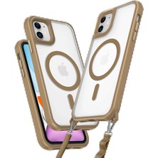 CPT16 iPhone 12 Kılıf Enka Magsafe Silikon Kılıf - Desert