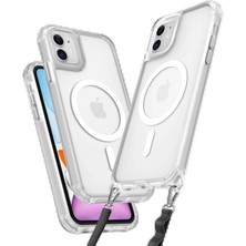 CPT16 iPhone 12 Kılıf Enka Magsafe Silikon Kılıf - Şeffaf