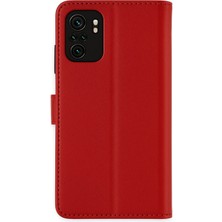 CPT16 Xiaomi Mi Note 10 Trend S Plus Kapaklı Kılıf - Kırmızı