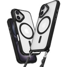 CPT16 iPhone 16 Kılıf Enka Magsafe Silikon Kılıf - Siyah
