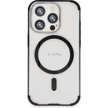 CPT16 iPhone 15 Pro Max Hilton Magsafe Kapak - Siyah