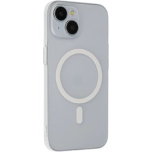 CPT16 iPhone 15 Plus Tuna Pc Slim Magsafe Kapak - Şeffaf