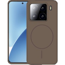 CPT16 Xiaomi Mi 15 Kılıf Jully Magsafe Kapak - Kahverengi