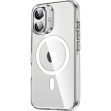 CPT16 iPhone 16 Crystal Magsafe Kapak - Şeffaf