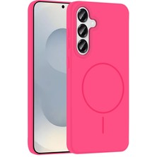 CPT16 Samsung Galaxy S25 Kılıf Jully Magsafe Kapak - Bordo