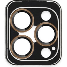 CPT16 iPhone 16 Pro Max Pvd Metal Kamera Lens - Gold