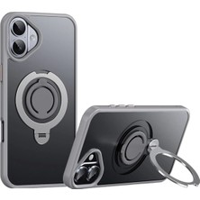 CPT16 iPhone 16 Plus Avatar 360 Dönen Magsafe Kapak - Titan Gri