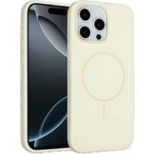 CPT16 iPhone 15 Pro Max Kılıf Jully Magsafe Kapak - Bej