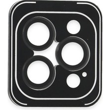 CPT16 iPhone 16 Pro Max Pvd Metal Kamera Lens - Siyah