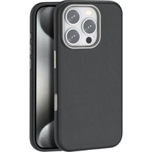 CPT16 iPhone 16 Pro Wonder Deri Magsafe Kapak - Siyah